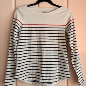 100% cotton Fat Face Stripped Long Sleeve Top
